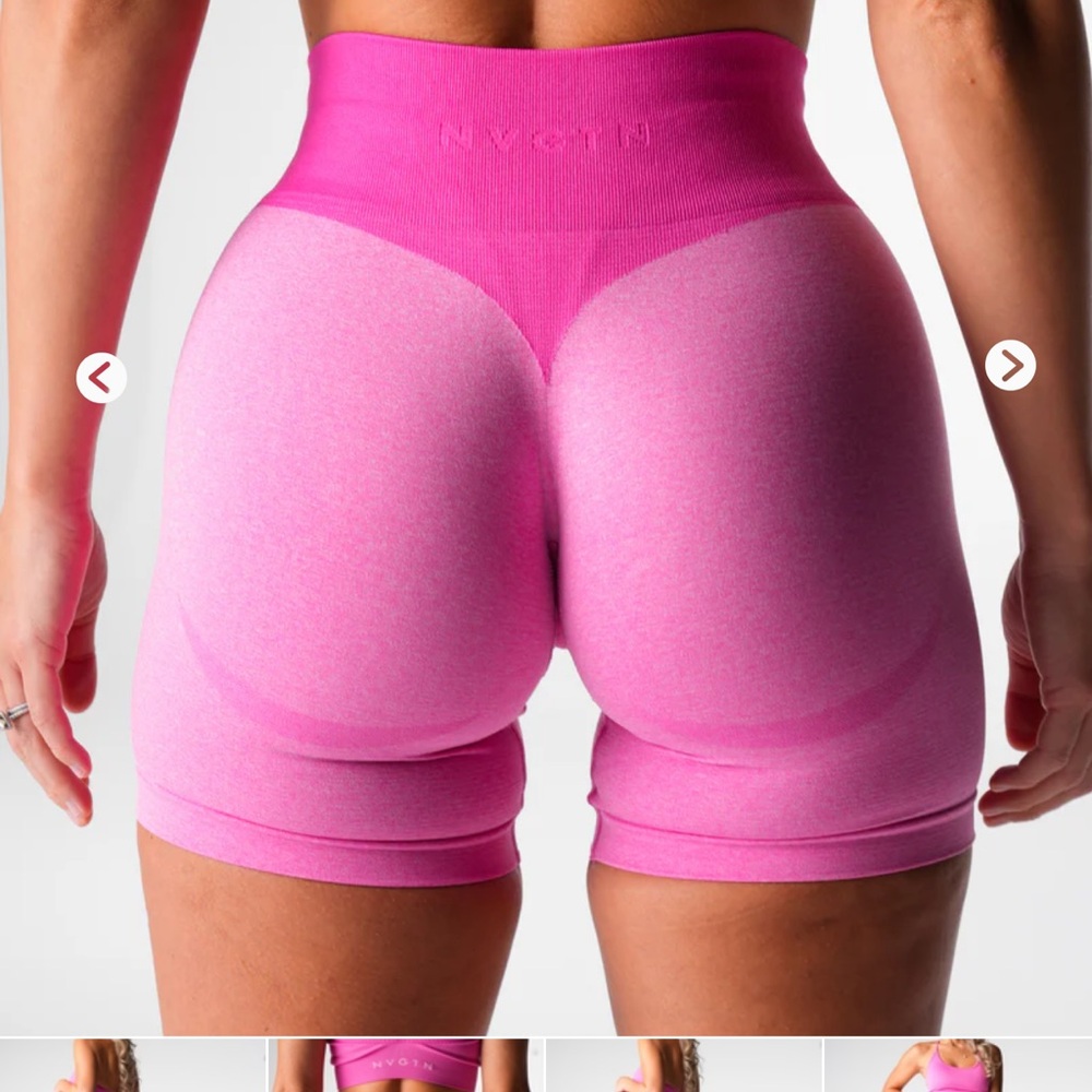 NVGTN shorts, pink, NWOT